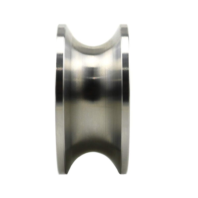 Heyous U Groove Stainless Steel Silent Pulley - 600LB, Silver Tone - Image 3